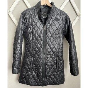 The North Face Women's S Iliana Quilted Puffer Parka Jacket - Black